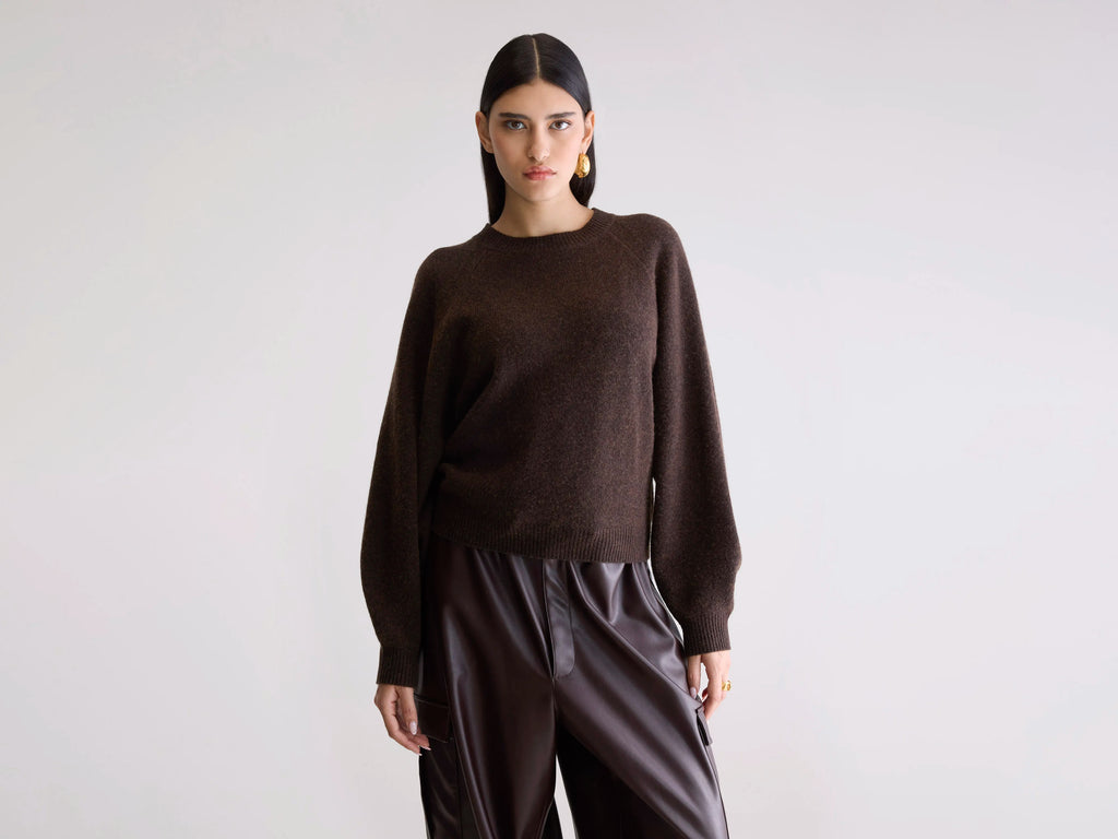 Ameka Crewneck Sweater (252 / W / DARK ROAST)