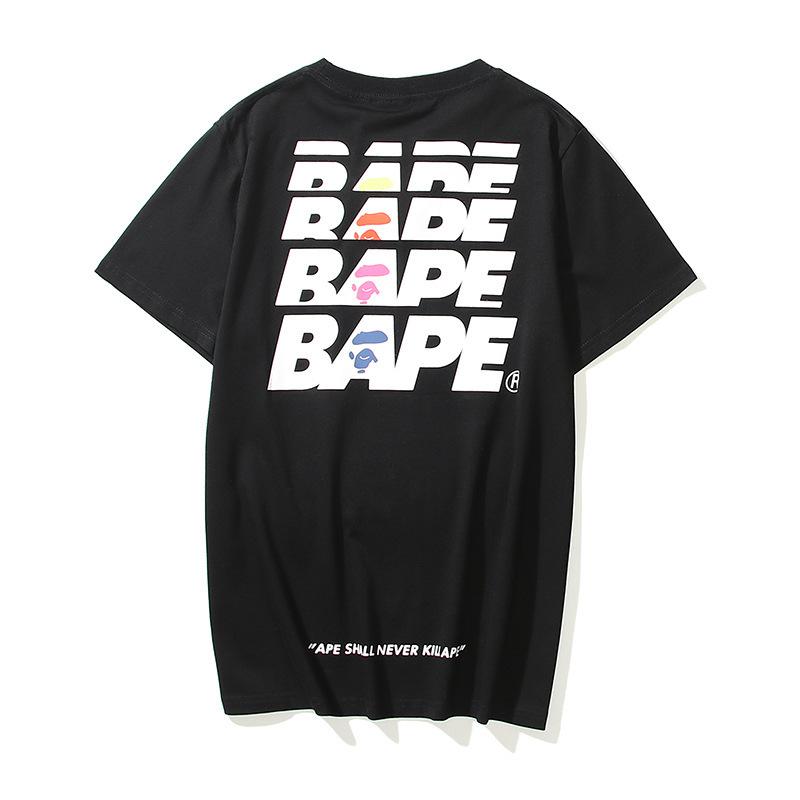 Bathing Ape T-Shirt Summer Letter Print Short-Sleeve T-shirt