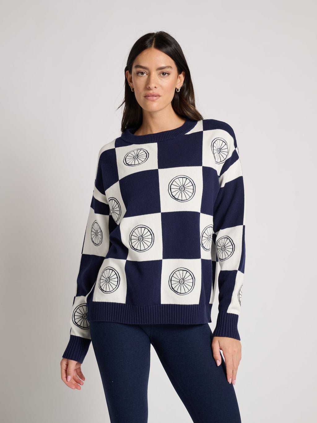 Riley Crewneck wheel Sweater