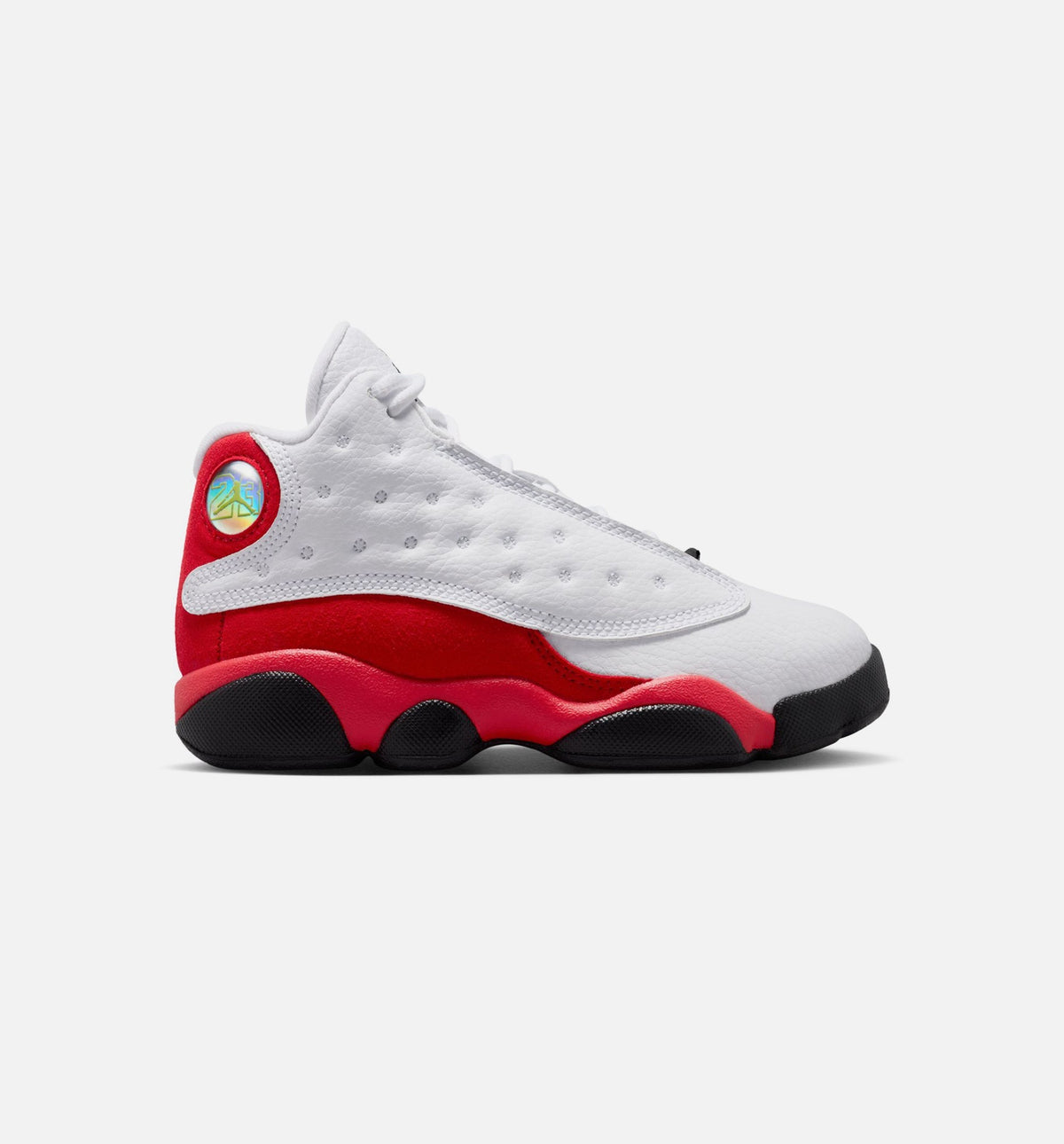 Air Jordan 13 Retro White and University Red Preschool Shoes - White/Black/Red