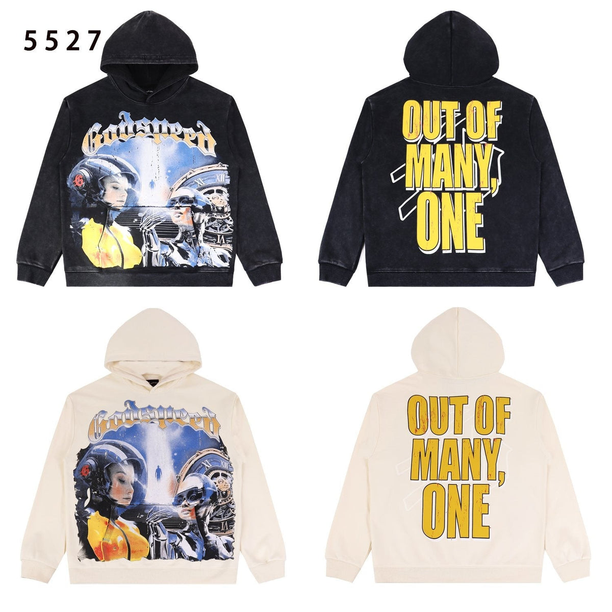 Godspeed Out of Many One Graphic Hoodie