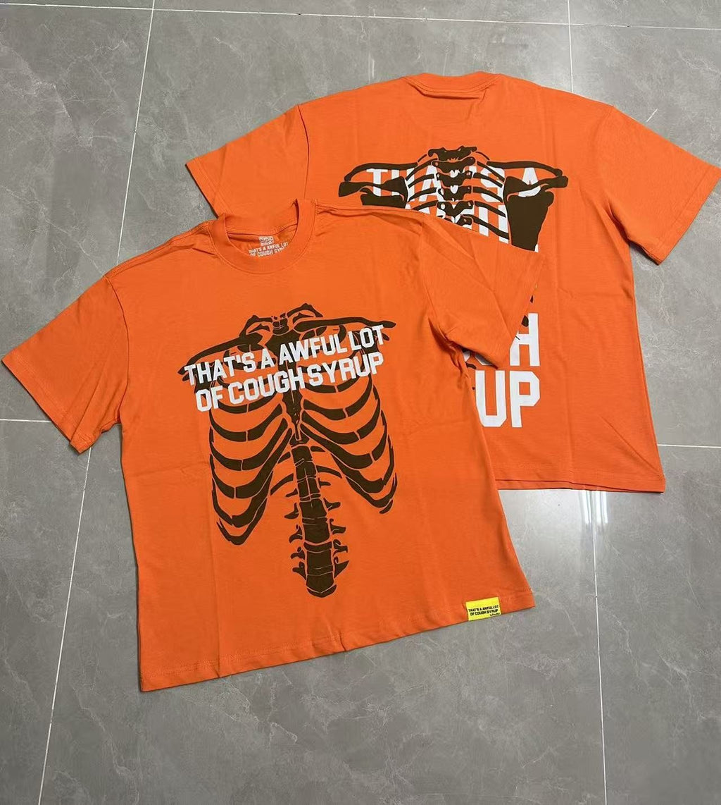THAT'S A AWFUL LOT OF COUGH SYRUP Ribcage Graphic T-Shirt