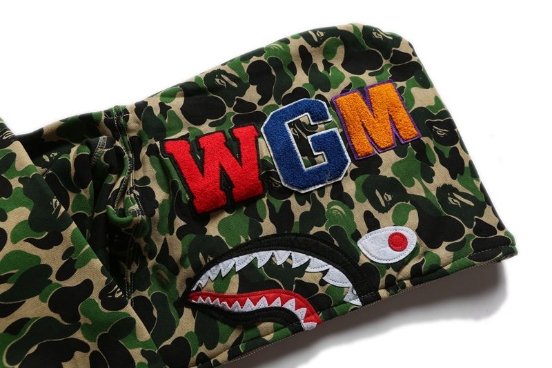 BAPE WGM Shark Camo Full-Zip Hoodie