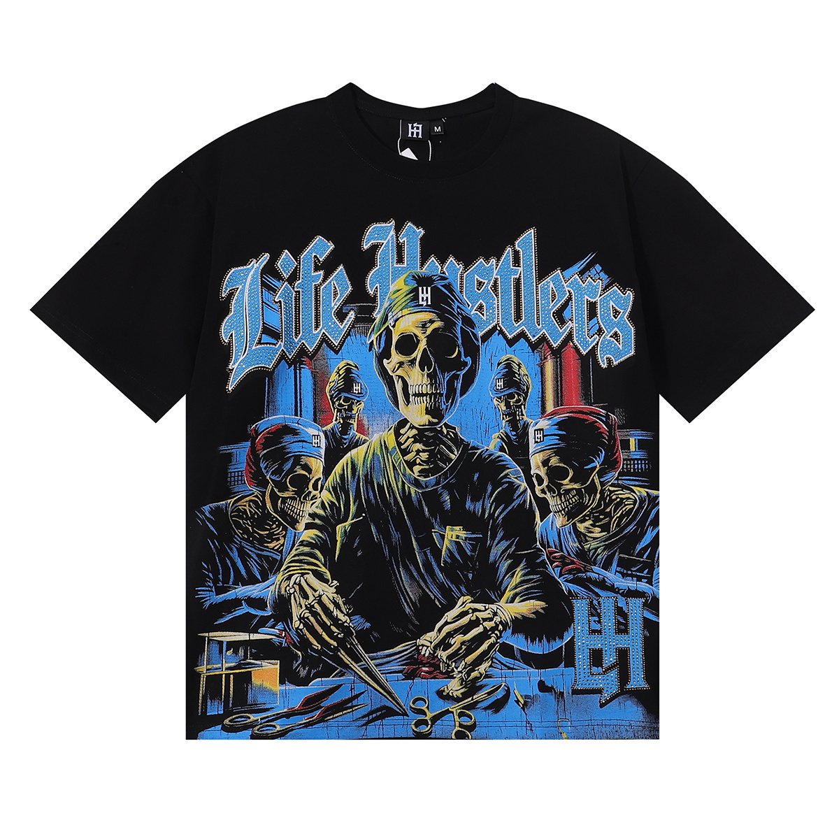 Life Hustlere Skull Doctor Graphic T-Shirt