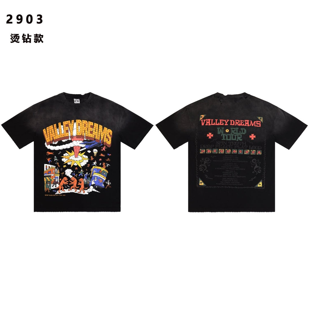 VALE USA Valley Dreams Studded Graphic T-Shirt