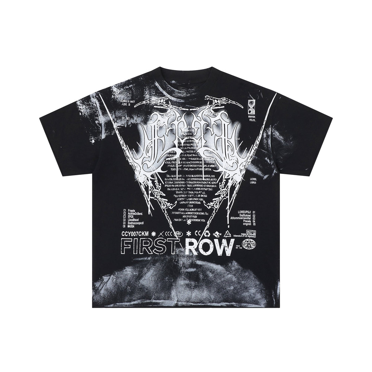 FIRST ROW Y2K Tribal Crop T-Shirt