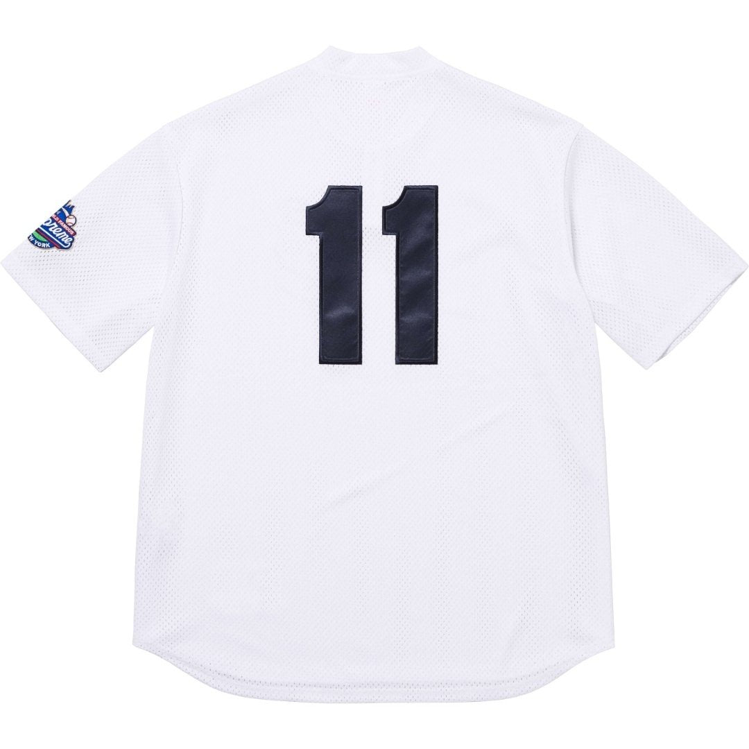 Supreme Mesh Baseball-Style Number Graphic T-Shirt