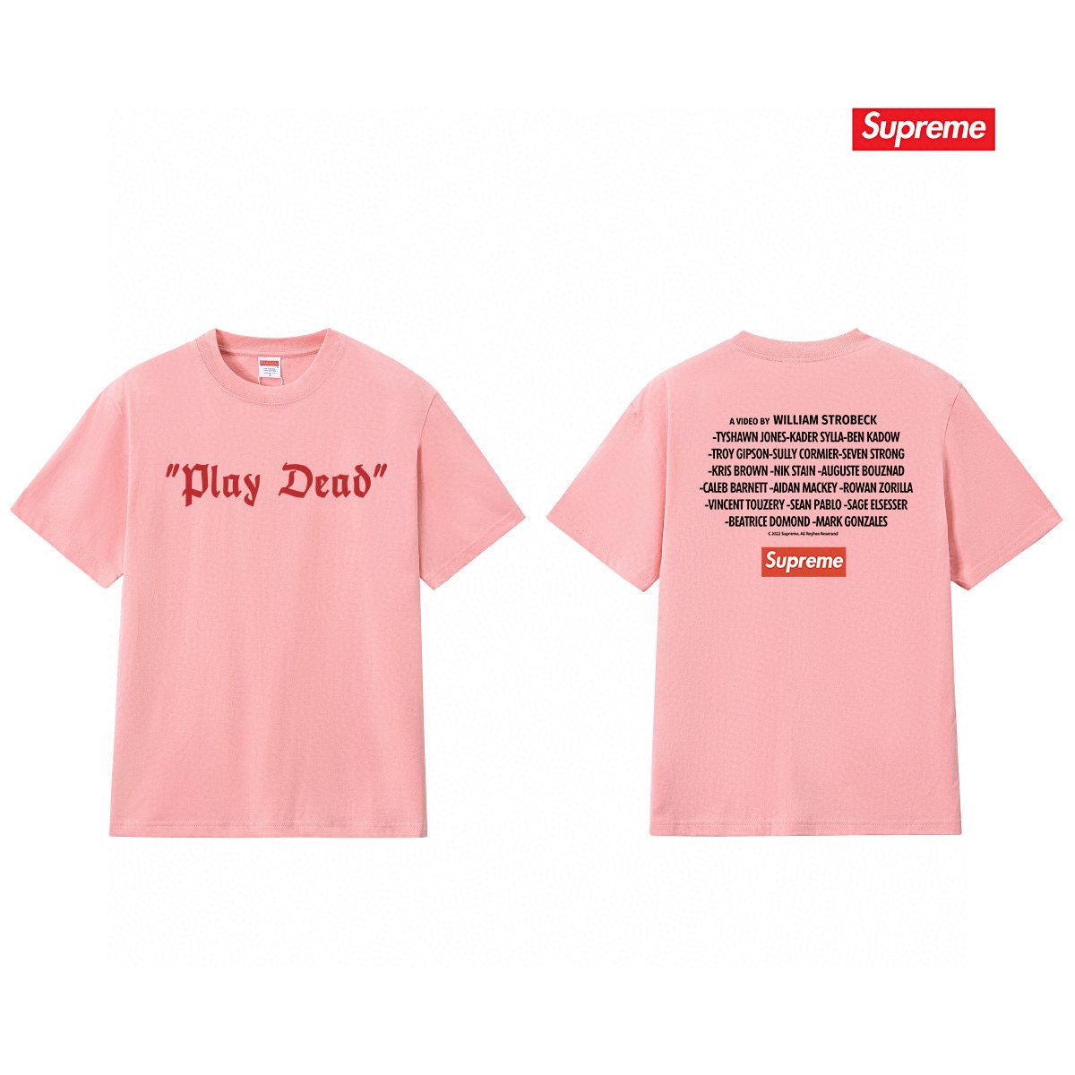 Supreme Play Dead Graphic Short-Sleeve T-Shirt