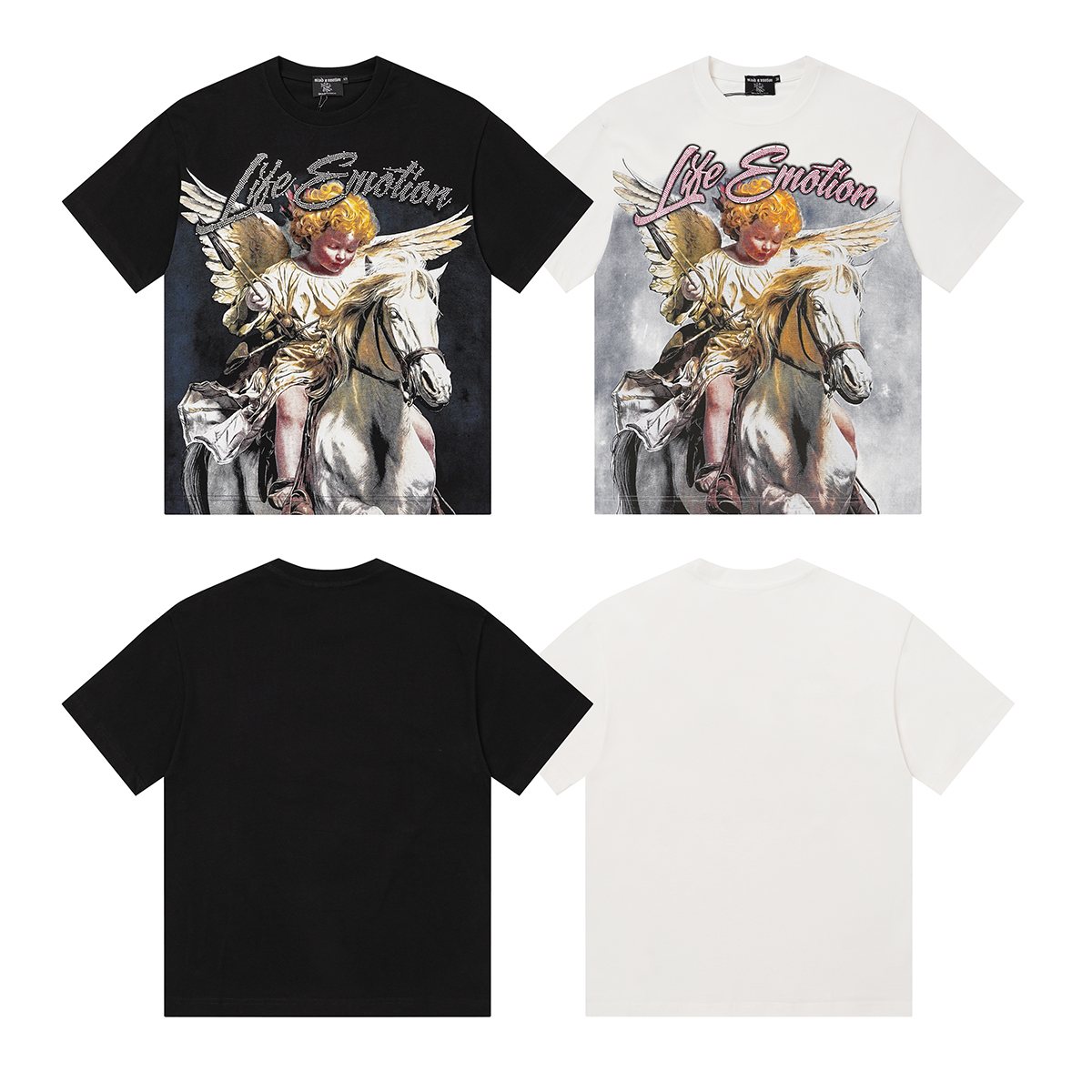 MIXED EMOTION Angel Horse Graphic T-Shirt