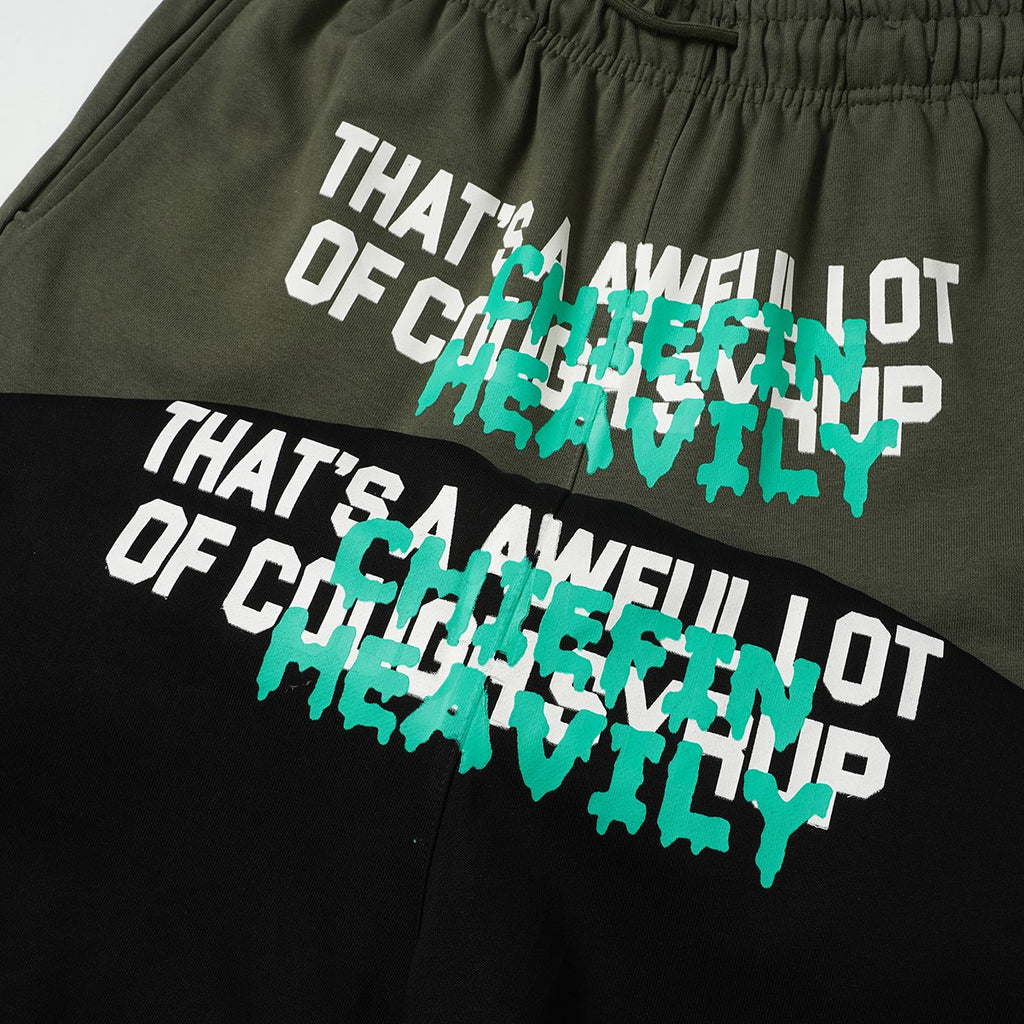 THAT'S A AWFUL LOT OF COUGH SYRUP Drawstring Graphic Shorts