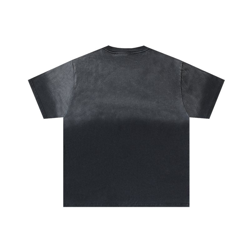 VALE USA Washed Black Sport Graphic T-Shirt