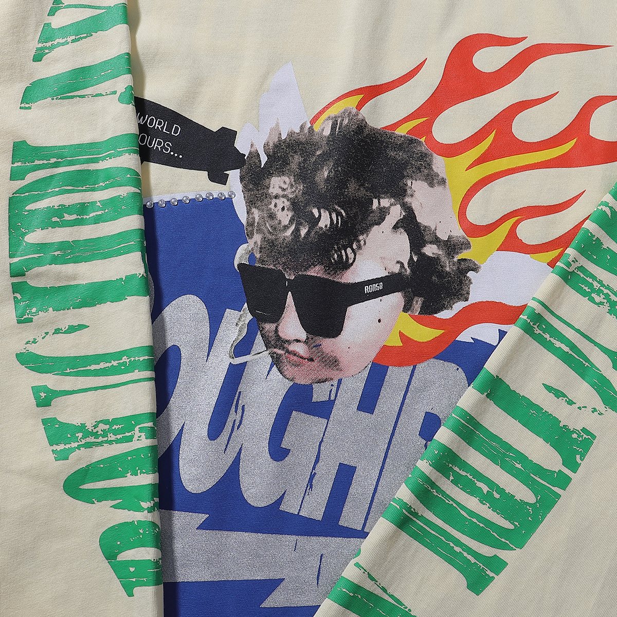 Rough Play SoulBoy Rhinestone Graphic Long-Sleeve T-Shirt