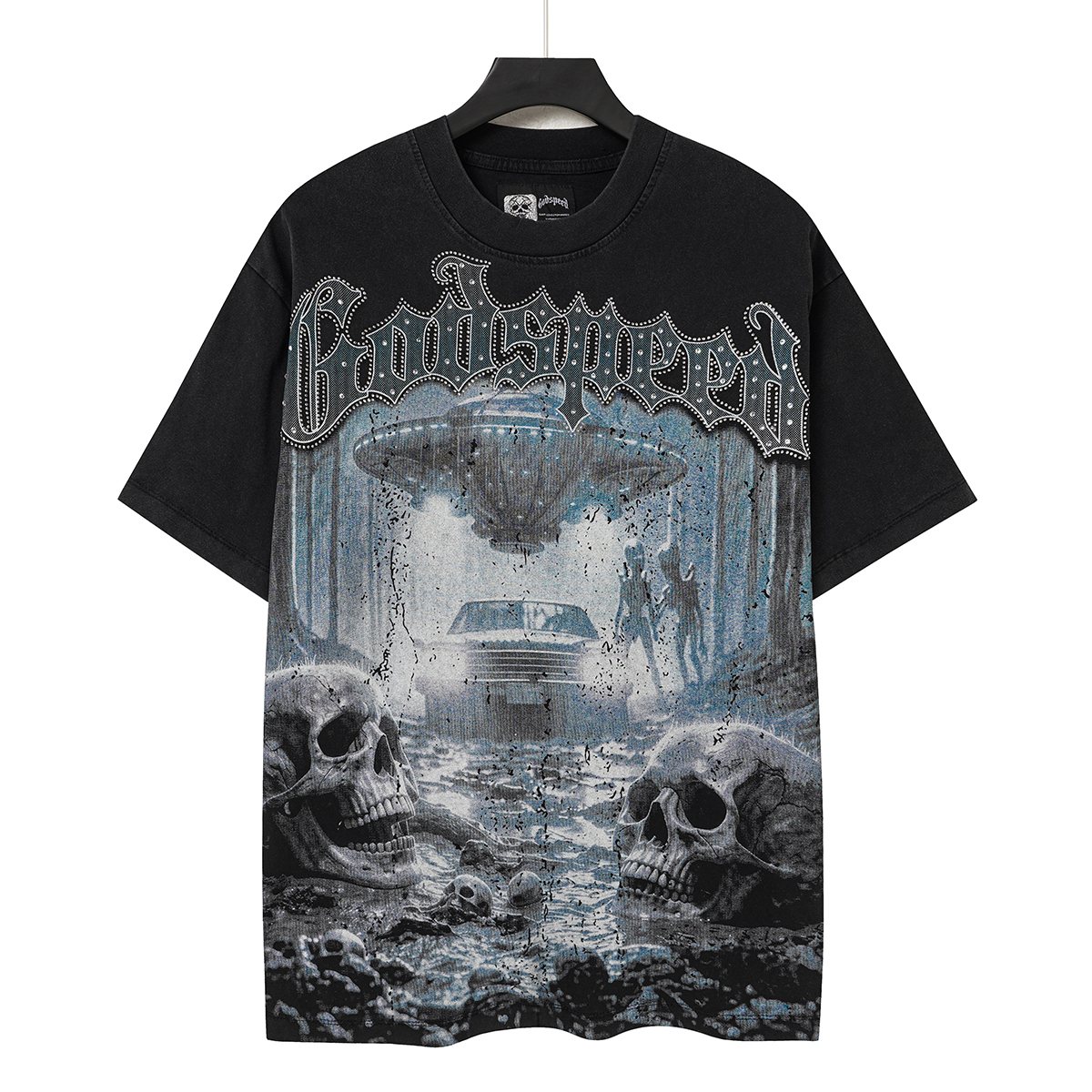 Godspeed Washed Black EST MMXXVI Graphic T-Shirt