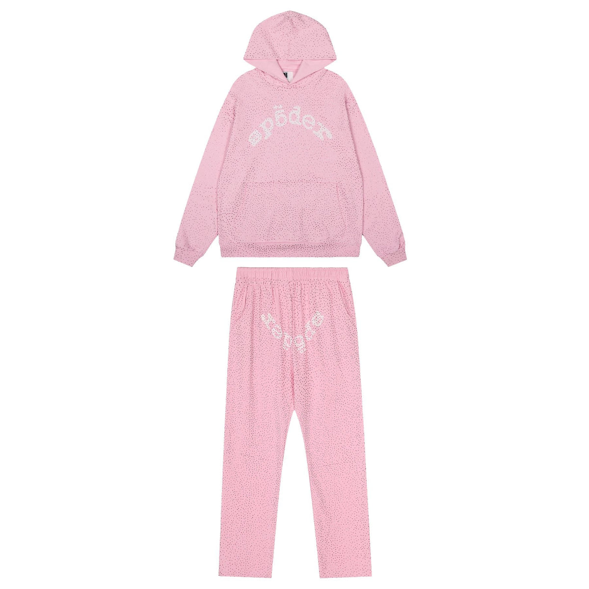Sp5der Arched Graphic Hoodie & Pants Matching Set