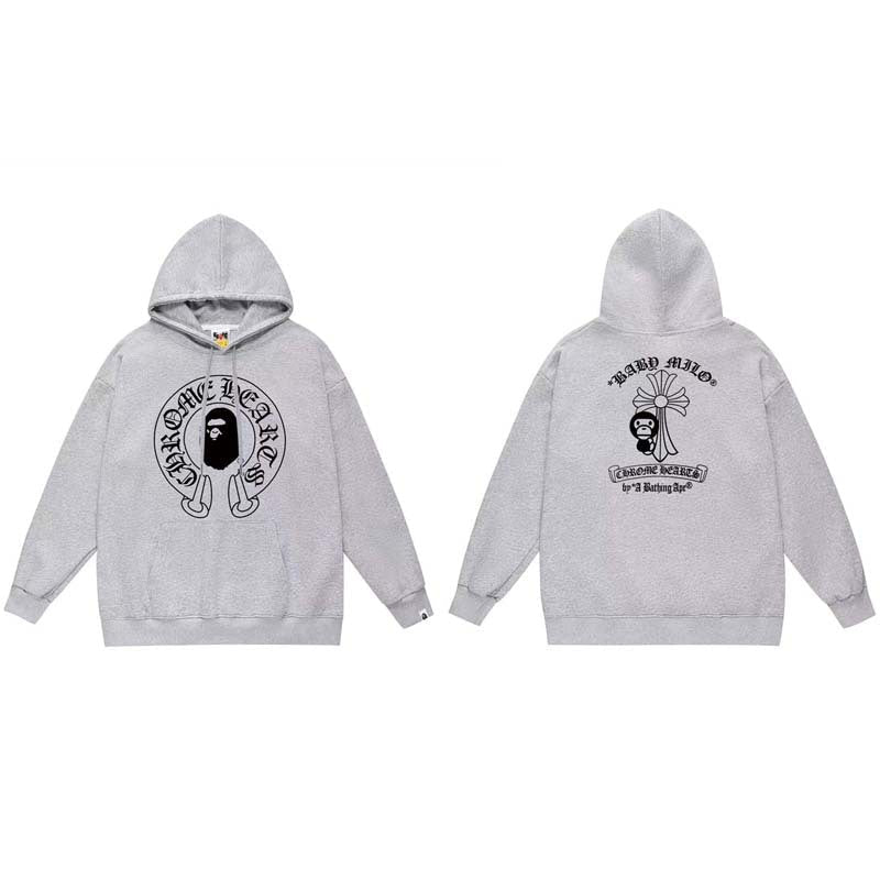 Bape x Chrome Hearts Cross Horseshoe Sweatshirt Hoodie Multi‑Style