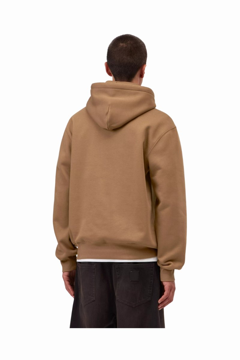 CARHARTT WIP HOODED CARHARTT SWEAT H Brown / Black