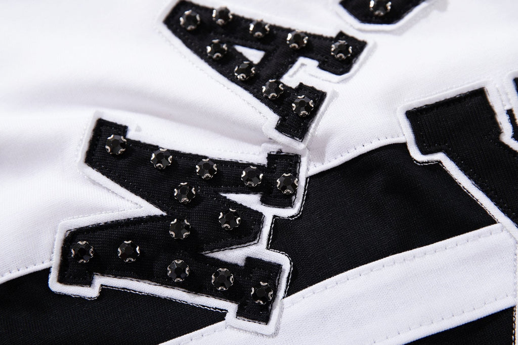 MAJESTIK XX Sports Graphic Zip Polo Shirt