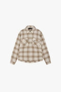 Represent Waffle Flannel Shirt 'Mid Brown'