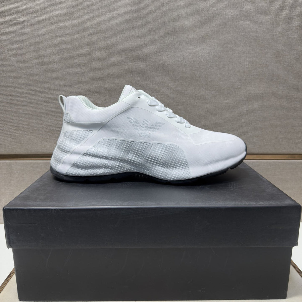Emporio Armani Men's Textured Panel Sneakers