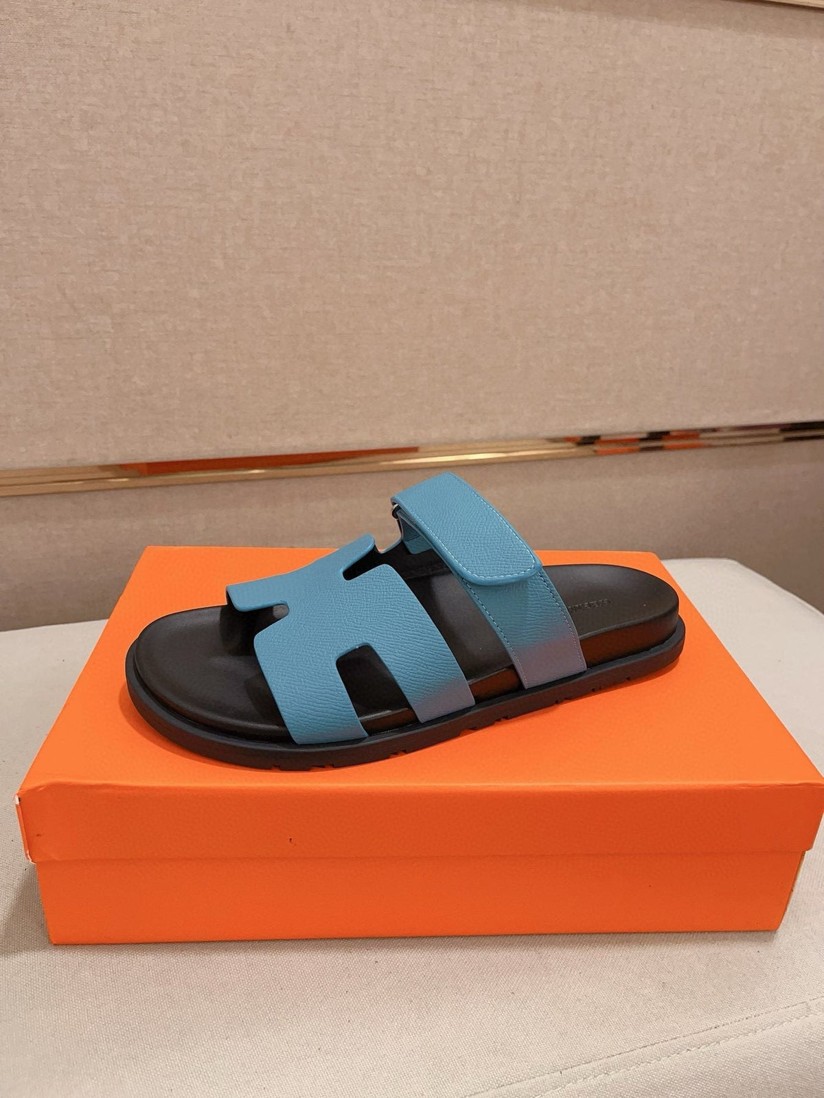 Hermès H-Cutout Slide Sandals