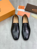 TOD'S Men's Black Penny Loafers