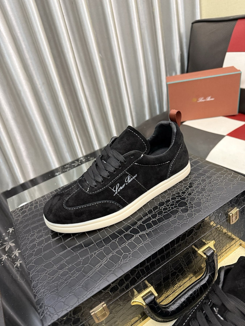Loro Piana Low-Top Lace-Up Sneakers
