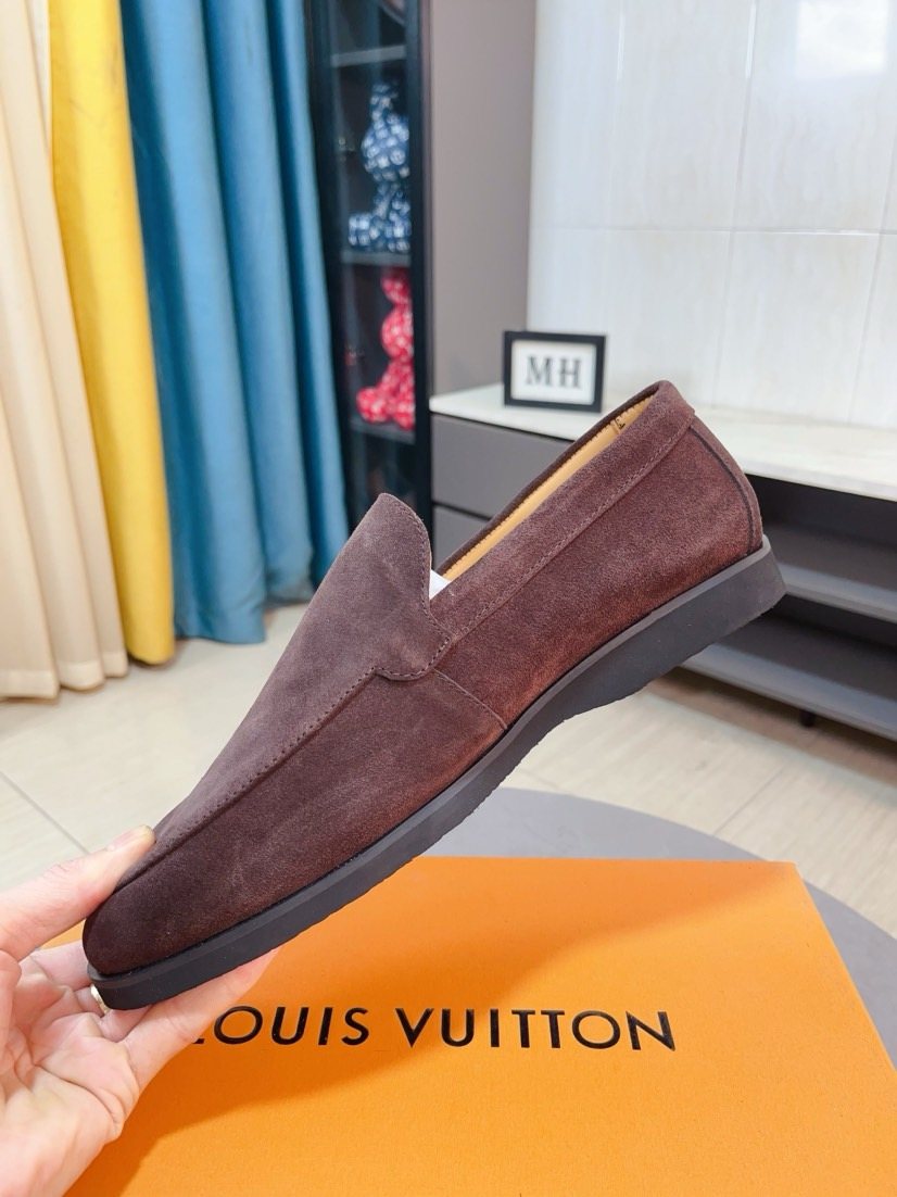 Louis Vuitton Textured Slip-On Loafers