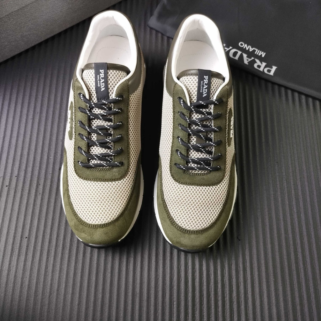 Prada Mesh Low-Top Sneakers - Textured Sole