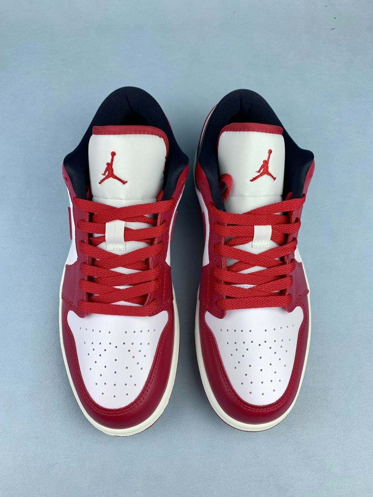 Air Jordan 1 Low Black, White, and Red Unisex Sneakers DC0774-160
