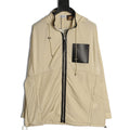 Loewe Contrast-Pocket Hooded Zip Jacket - Beige