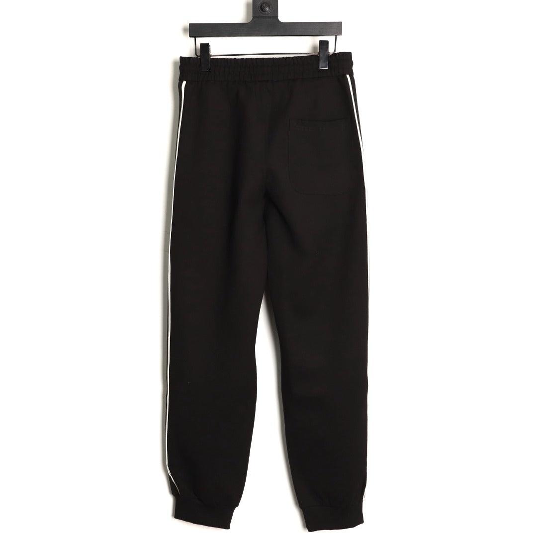 Gucci Side-Lettering Trim Drawstring Trousers - Black